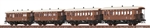 Brawa B2011 - Zestaw 4 wagonów, kkStB, I