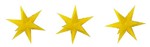 Busch 5415 - 3 żółte świecące gwiazdy