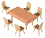 24 krzesła i 4 stoliki H0.