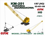 GPM 3D-H0-106 - Koparka zgarniakowa KM 251