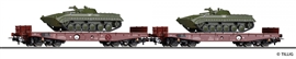 Zdjęcie Tillig 70055 - Zestaw 2 x Platforma Rmms 3960 z dwoma czołgami, DR, Ep.IV