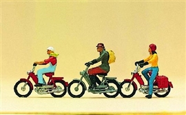 Zdjęcie Preiser 10125 - Motocykliści na motorach