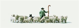 Zdjęcie Pasterz z psem i 18 owiec
