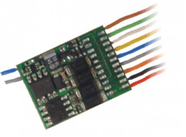 Zdjęcie Zimo MX631F - Dekoder 1,2A, 6 wyjść funkcyjnych, NEM651 kable