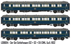 Zdjęcie L.S. Models 98014 - Zestaw 3 wagonów CIWL