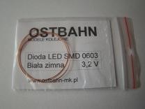 Zdjęcie Ostbahn UMK-04 - Dioda LED SMD 0603 biała zimna z przewodami