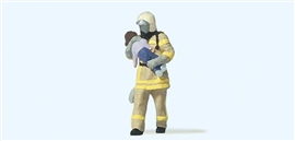 Zdjęcie Preiser 28252 - Strażak ratujący dziecko.