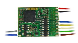 Zdjęcie ZIMO MX686 - dekoder funkcyjny, 8 wyjść, 2 x servo, 9 kabli