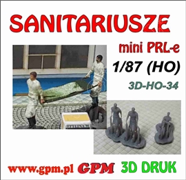 Zdjęcie GPM 3D-H0-34 - Sanitariusze, 3 figurki