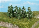 6 grusz zielono-białych, wys. 6 cm