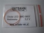 Ostbahn UMK-06 - Dioda LED SMD 0603 niebieska z przewodami
