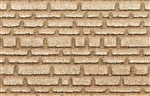 Płytka - mur z piaskowca 28x14cm, H0/TT