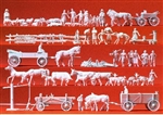 Preiser 16327 - Grupy rolników, 60 figurek