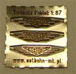 Ostbahn DH0-32 - Tabliczki Fablok 3 sztuki