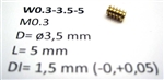 Micromotor W0.3-3.5-5 - Ślimak M30, 1 szt.