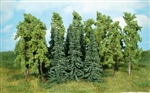 15 drzewek i choinek 12-16 cm